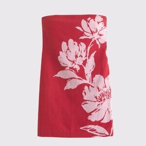 Abercrombie & Fitch Red Floral Mini Sun Dress